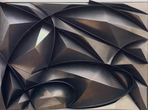 Giacomo Balla, Plastic Construction of Noise and Speed, 1915  Polymer Construction