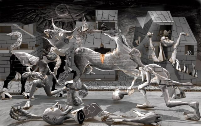 Hommage à Guernica par Polygonist (DeviantArt)